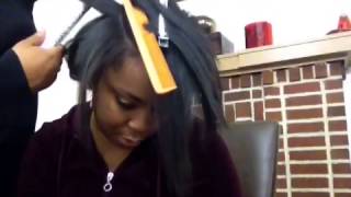 Silky Curls on Straightened Natural Hair The Chase Method [upl. by Yroggerg]