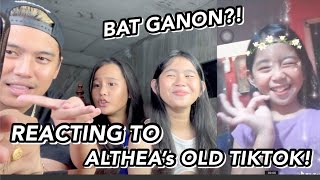 REACTING to ALTHEA’s OLD TIKTOK VIDEOS LAPTRIP 😭🤣  Grae and Chloe [upl. by Corin241]