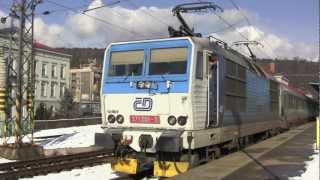 Decin hlavni nadrazi Decin Railway Station Czech Republic  6th February 2013 [upl. by Edmunda]