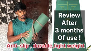 Wiselife yoga mat review after 3 months of use l yoga [upl. by Ynafets545]