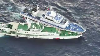 Philippine Coast Guard says ship damaged in collision with Chinese vessel  AFP [upl. by Christianity]