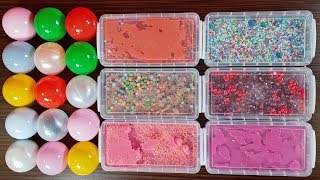 Making Slime With Balls And Old Slimes Mixing [upl. by Ztnahc]