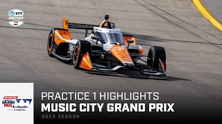 Practice 1 Highlights  2024 Big Machine Music City Grand Prix at Nashville  INDYCAR SERIES [upl. by Neerual]