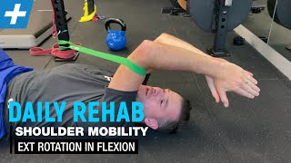 Shoulder External Rotation Mobility in Flexion  Tim Keeley  Physio REHAB [upl. by Ware]