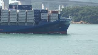 Container Ship《INTERASIA TRANSFORM 》駛經馬灣海峽 20241018 P32704840 00 01 00 01 02 [upl. by Ailam]