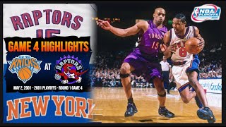 2001 Playoffs  New York Knicks at Toronto Raptors  Round 1 Game 4  Highlights [upl. by Alexis944]