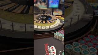 This is the craziest roulette wheel I’ve ever seen casino gamble gambling lasvegas roulette [upl. by Sinnek]