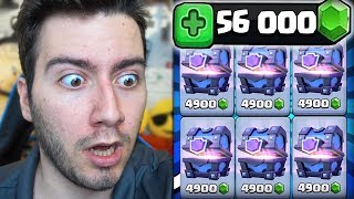 56000 ELMAS İLE EFSANE DESTE Clash Royale [upl. by Adniuqal]