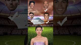 Rolando vs Messi vs The Rock vs Ishowspeed  shorts usashortscristianoronaldo [upl. by Garratt]