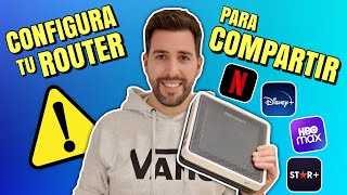 CONFIGURA tu ROUTER para COMPARTIR CUENTA de Netflix Disney y MÁS  WireGuard VPN [upl. by Forrest]