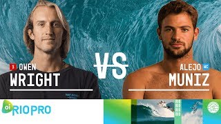 Owen Wright vs Alejo Muniz  Round Two Heat 2  Oi Rio Pro 2018 [upl. by Shiekh]