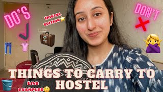 Hostel Essentials💯  Important❗️ Shalini Roy [upl. by Gnot464]