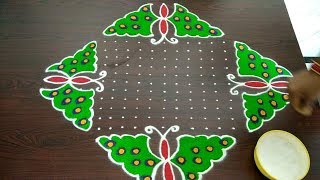 Sankranthi chukkala muggulu 2133dots  pongal pot rangoli design  bhogi kundalu muggulu 2019 [upl. by Ocsirf]