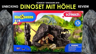 Schleich ® Dinosaurier  Dinoset mit Höhle 41461 Dinosaur Set with Cave  Unboxing amp Review German [upl. by Airolg67]