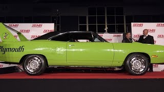 Mark Worman’s 707 HP Hellcrate Supercharged 1970 Plymouth Superbird Tribute at the SEMA Reveal [upl. by Aneetsirhc]