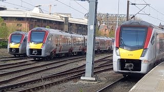 TRAINS AT NORWICH STATION 23422 [upl. by Kcirtemed]