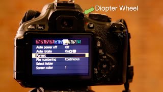 Setting Your Cameras Diopter [upl. by Seessel680]