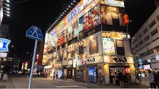 Night walk around Hakata Station  Japan 4K [upl. by Yecam]