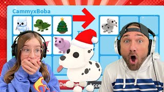 Trading only for Santa Dogs Cammys Dalmation Mega Mission is on Roblox Adopt Me [upl. by Cale]