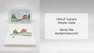 Hills of Tuscany Simple Cards [upl. by Hollerman]