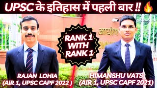 🔥AIR 1 Rajan Lohia UPSC CAPF AC 2022  UPSC CAPF 2022 Topper Strategy upsc capf capf2022 capfac [upl. by Sellihca]