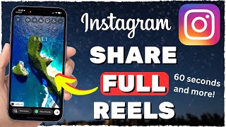 How to Add Full Reel To Instagram Story 2024 [upl. by Alesiram370]