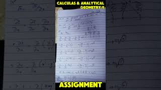 Calculus and Analytical Geometry  II  Chapter 13 Assignment Part 11 calculus calculusandanalysis [upl. by Ateval]