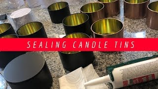 Sealing and reinforcing candle tins that have seams [upl. by Ahsaf813]