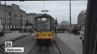 Tramwaje Warszawa 2022 Linia 26 [upl. by Peskoff]