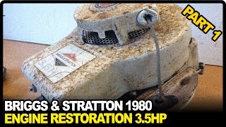 Briggs and Stratton Engine Repair 35HP 1980  PART 1 [upl. by Anhaj4]