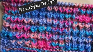 Baby knitting design Multicolour Cute knitting patterns for beginners 🧶✅️ [upl. by Eloccin]