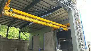 Telescoping Bridge Underhung Overhead Cranes 05 T 1 T 2 T with Low Headroom Chain amp Rope Hoist [upl. by Gregg]