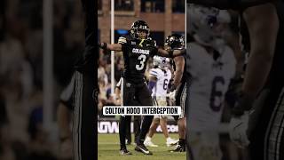 Colton Hood Intercepts Deflected Pass Against Kansas State CollegeFootball [upl. by Crandale]