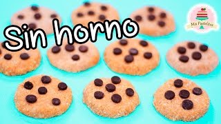 GALLETAS CHOCO CHIPS SIN HORNO  3 INGREDIENTES  MIS PASTELITOS KIDS [upl. by Oza]