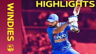 Chahar Takes Three Wickets in Four Overs  Windies vs India  Match Highlights  3rd IT20 2019 [upl. by Bradley]