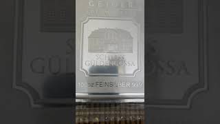 Geiger 100 oz silver bar [upl. by Llehctim]