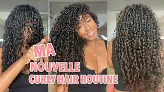 MA NOUVELLE CURLY HAIR ROUTINE 😍 [upl. by Bradman]