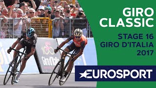 Finish Nibali in stage 16 of Giro 2017  Giro Classic  Cycling [upl. by Oecile]