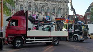 De Middelburgse kermis opbouw 2019 4K [upl. by Garate]