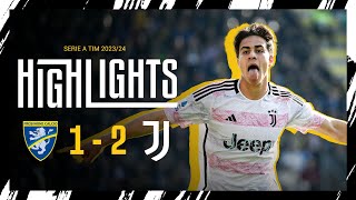 HIGHLIGHTS FROSINONEJUVENTUS 12  YILDIZ AND VLAHOVIC FOR THE PERFECT CHRISTMAS [upl. by Ursola]