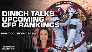 Heather Dinich Dont count Alabama out of the playoff rankings  SportsCenter [upl. by Etnahsal633]