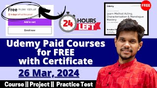 How to get Udemy Courses for FREE in 2024  Udemy Coupon Code 2024  Latest Udemy Coupons [upl. by Ameerak]