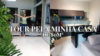 TOUR completo pela minha casa de 80m² mostramos tudo [upl. by Adnale]