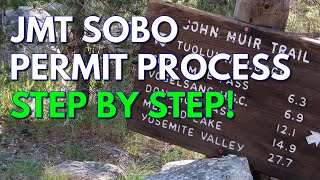 John Muir Trail JMT permit lottery process step by step southbound [upl. by Nnel]