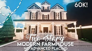 No Advanced Placing Two Story Modern Family Farmhouse I 60k I Build and Tour  iTapixca Builds [upl. by Ecnarepmet]