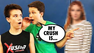 Crush Reveal Backflip Challenge Bryton vs Ethan  Loser Reveals Crush [upl. by Lytsirhc]