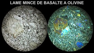 Basalte à olivine Immersion 360° LPnA vs LPA x 40 [upl. by Nylzaj876]