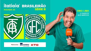 AMÉRICA X GUARANI AO VIVO NA ITATIAIA  REACT DA SÉRIE B DO CAMPEONATO BRASILEIRO 2024 [upl. by Giguere]