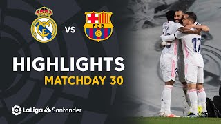 Highlights Real Madrid vs FC Barcelona 21 [upl. by Irisa]