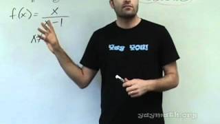 Algebra 2  Graphing Rational Expressions 1 of 2 [upl. by Krilov]